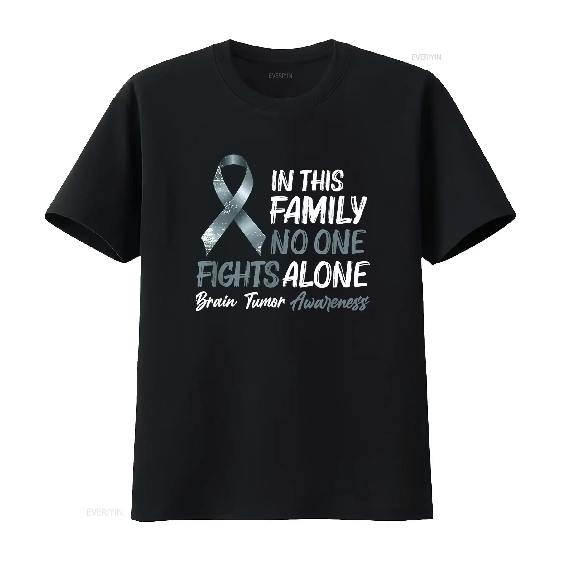 Brain Tumor Awareness Cancer Support T Shirt vintage Washed Comfortable Slightly graphic Soft Stylish Versatile Stretched