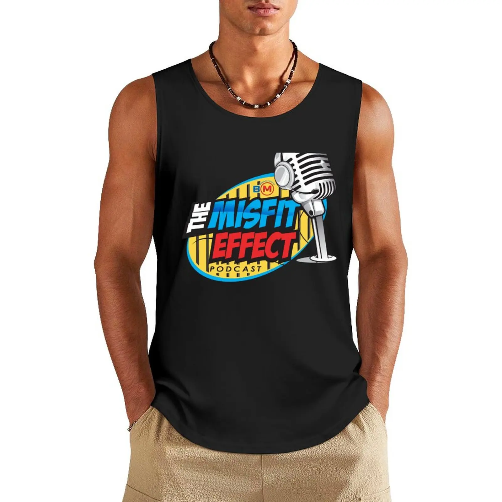 Misfit Effect logo Tank Top T-shirt for fitness training weight vest sleeveless jackets sleeveless man shirts