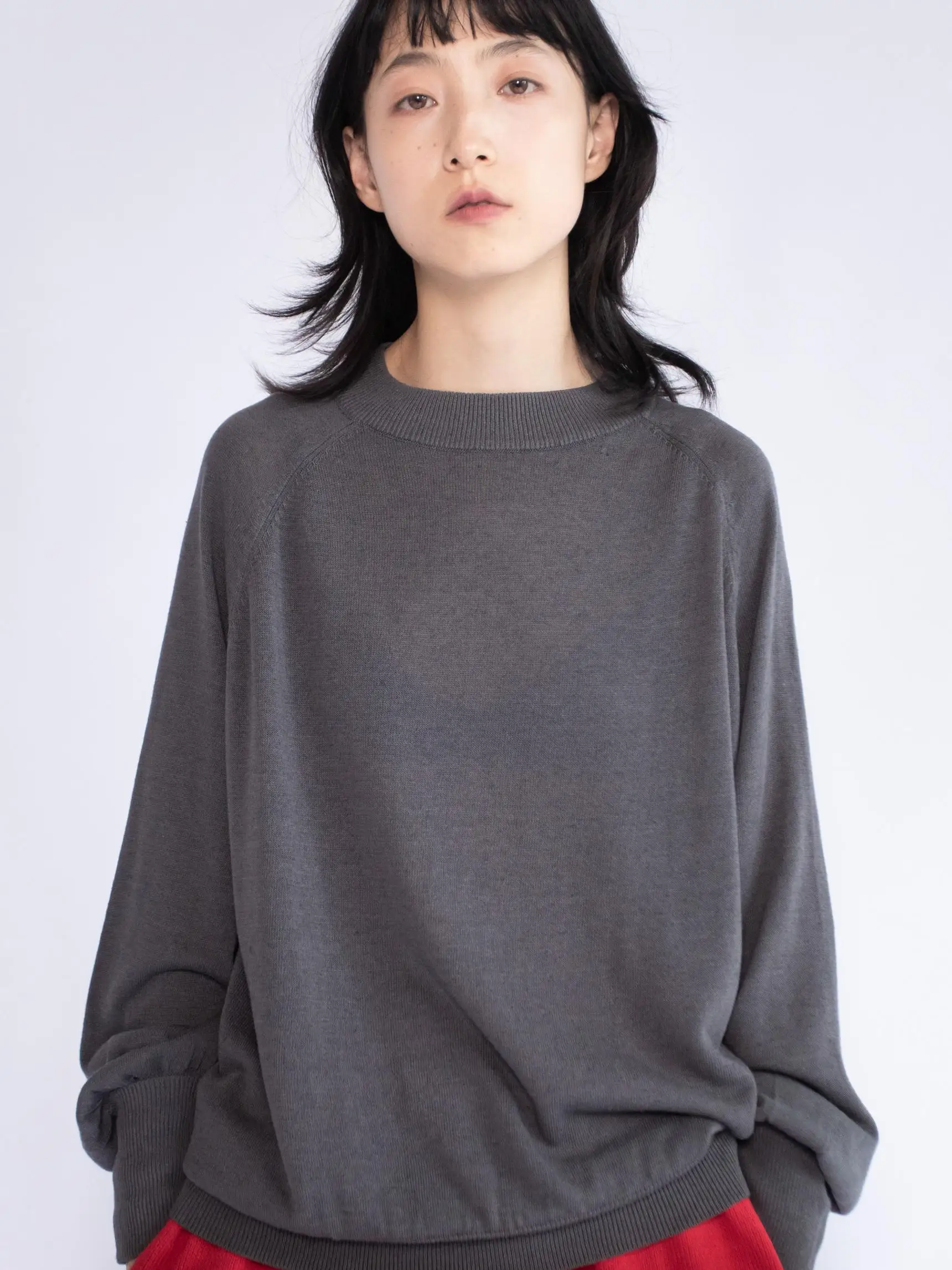 

Kuruma, осенний льняной цвет, круглый Ne, эластичный, вязаный длинный све, женский модный топ, качественный материал