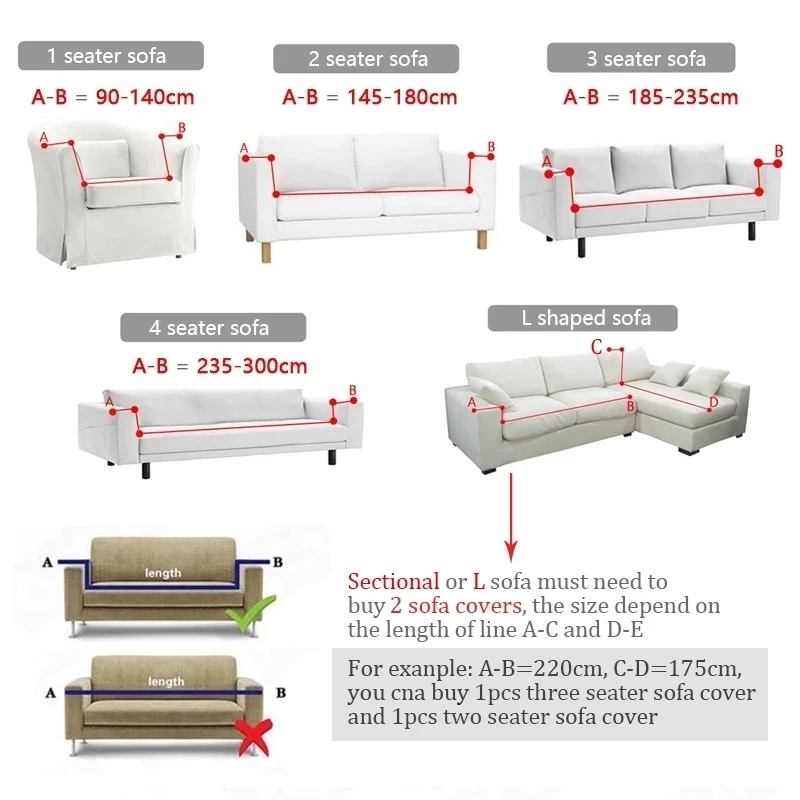 Housse extensible Jacquard pour canapé d'angle, pour salon, compatible avec canapé d'angle