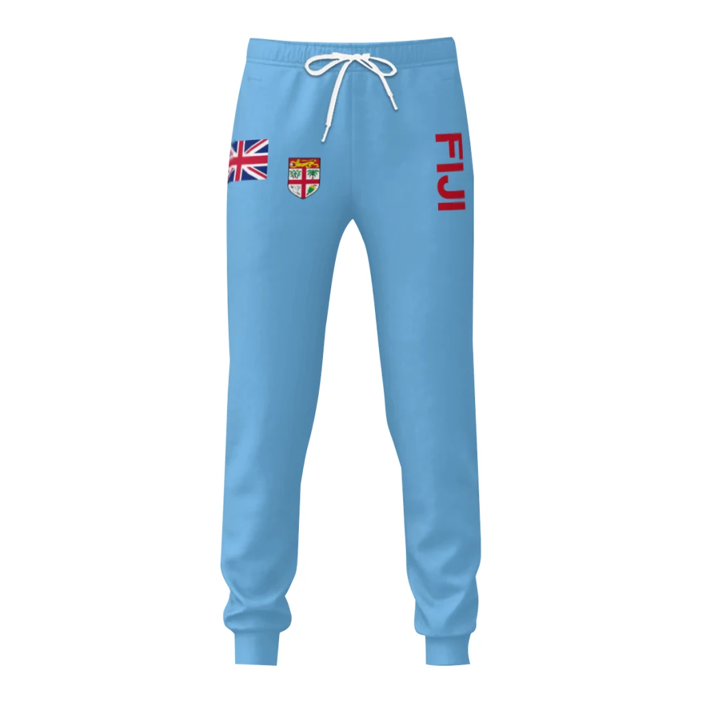 

Mens Sweatpants Fiji Flag Pants with Pockets Joggers Soccer Football Multifunction Sports Sweat With Drawstring