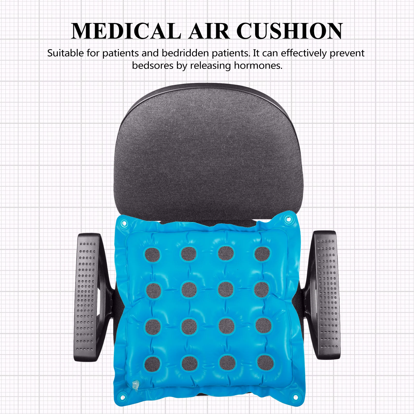 

Inflatable Seat Cushion Premium PVC Material Breathable Air Chair Pad Wheelchair Coccyx Discomfort Pregnancy Hemorrhoids