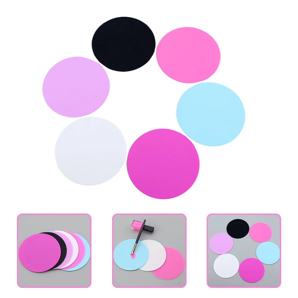 

6pcs Art Color Silicone Mixing Salon Color Mixing Tools Pigments Palette Makeup Accessories