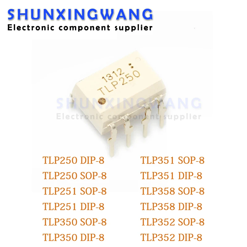 10PCS TLP250 TLP350 TLP251 TLP351 TLP358 TLP352 DIP DIP-8 SOP-8 SOP