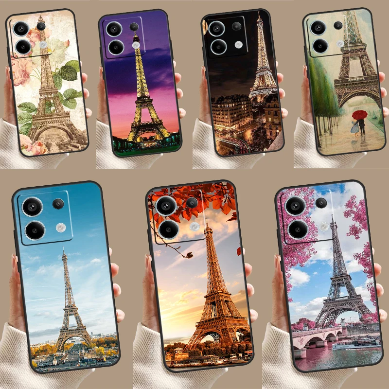 France Paris Eiffel Tower Case For Xiaomi Redmi Note 11 12 13 Pro 8 9 10 Note 12S 11S 10S 9S Redmi 13C 10C 12C Cover