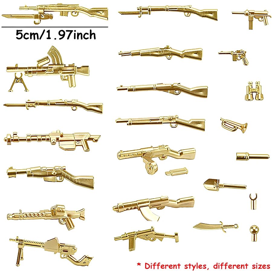 50/100pcs Miniature Firearms Desktop Ornament World Military Rifle Pistol Simulation Miniature Model Dollhouse Decorative Crafts - view 6