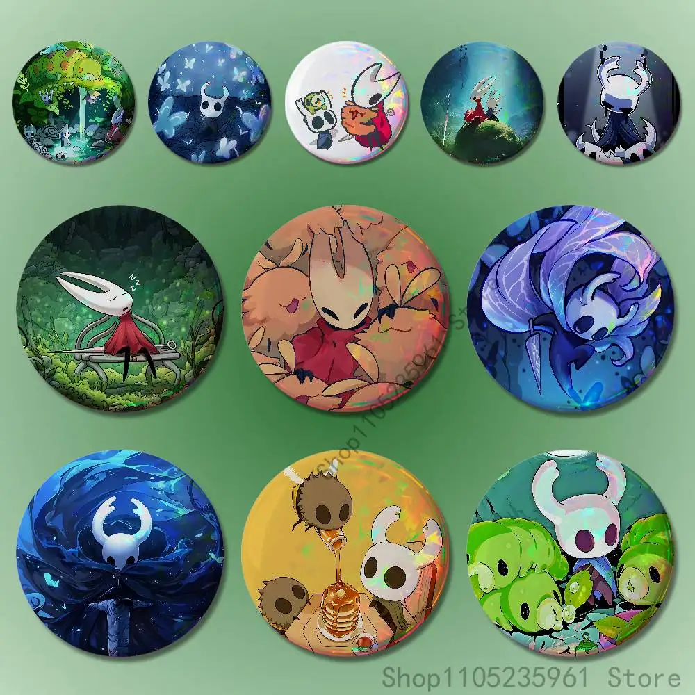 

H-Hollow K-Knight 32mm 58mm 75mm 44mm 25mm Anime Badges Brooches DIY Pins Decorations Birthday Valentine Gifts