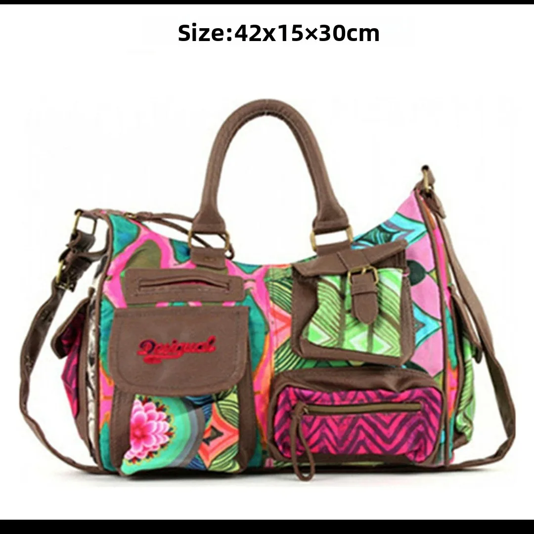 

Восстанавливаемая женская сумка на одно плечо Briti Sle с мягкой ручкой и застежкой-молнией с цветочным узором