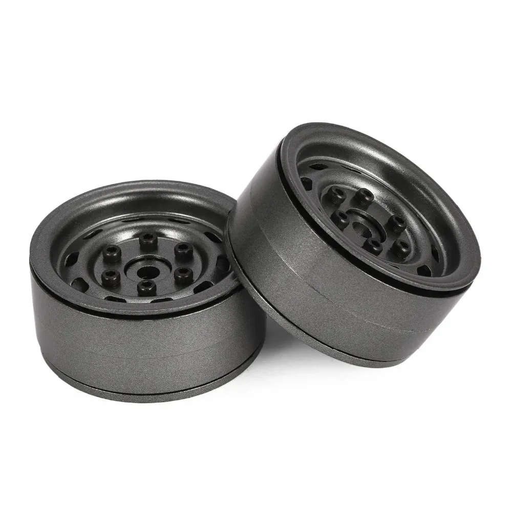 ชุดดุมล้อโลหะขนาด 1.9 นิ้ว 4 ชิ้น สำหรับรถบังคับวิทยุ 1/10 RC Car Crawler Truck Buggy Axial Traxxas SCX10 RC4WD D90 CC01 Rock อุปกรณ์อัพเกรด