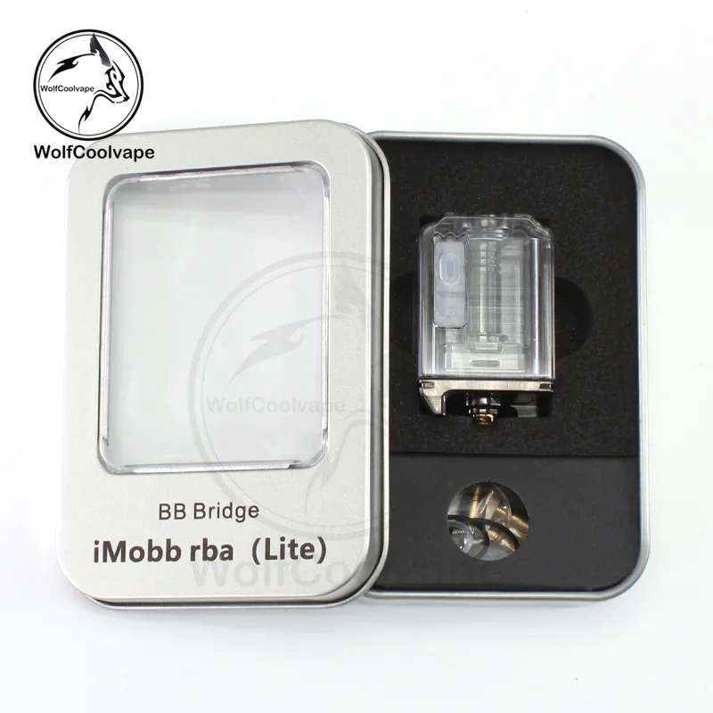 Wolfcoolvape Monarchy iMobb Lite RBA Boro Tank Bridge لـ Billet BB Mods مع 6 دبابيس هوائية MTL RDL مجموعة تدفق الهواء القابلة للتعديل