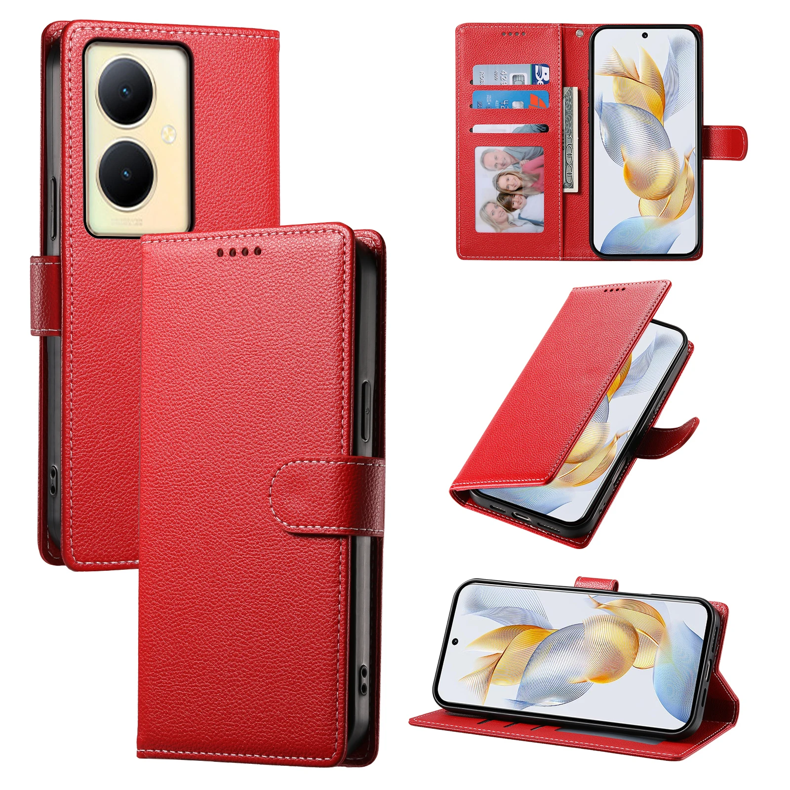 

Wallet Leather Phone Cases For Redmi 14C 13C 13R Note 14 13 12 A5 A3 A4 Pro Plus K70 Case 5G 10pcs