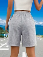 Women'S Front Pocket Waist Drawstring Athletic Shorts Casual Running Workout Short Pants for Summer 3