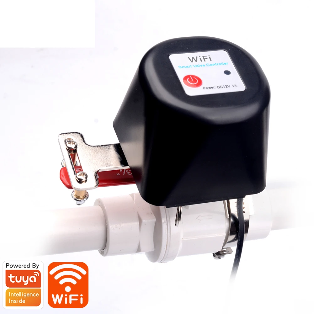 Eleopard Tuya WiFi Smart Water & Gas Valve, Timing Control Garden Smart Faucet, Works with Alexa and Google Assistant