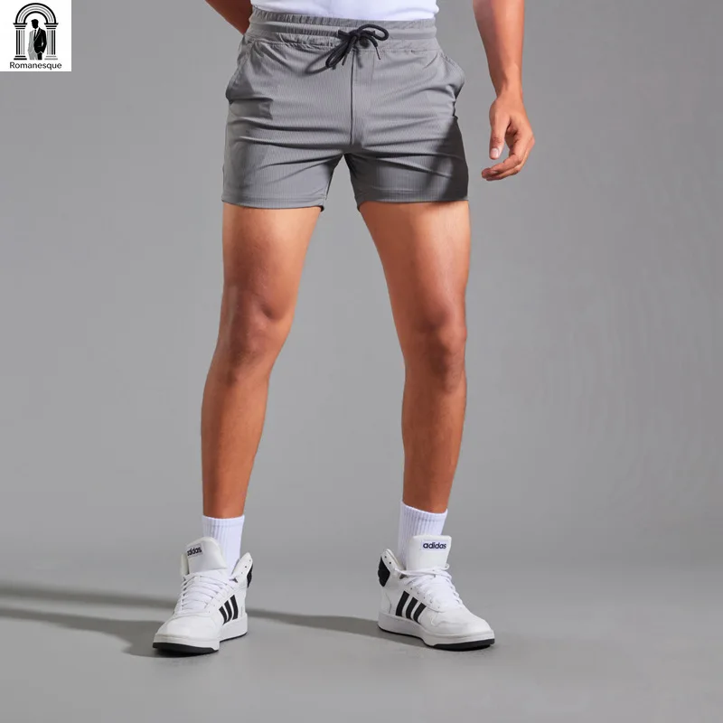 Men Elastic Waist Casual Shorts Slim Fit Sports Home Wear Shorts Multi Color Daily Bottoms Slim Men Elastic Waist Shorts Breatha