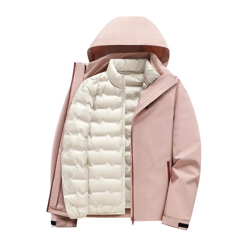 

ex Tee-in-One Du down Jaet 2025 Autumn Outdoor Climbing Waterproof Men's Women's Hiking Coat Vest Combo