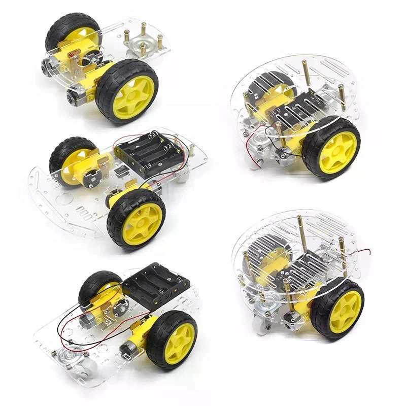 Build Smart Robot Cars! DIY Avoidance Tracking Motor Smart Robot Car Chassis With Speed Encoder Battery Box 2WD Module For R3