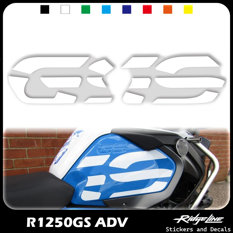 

For BMW R1250GS ADV Decal Kit Motorcycle OEM Replica Fuel Tank Letter Stickers Left and Right GS