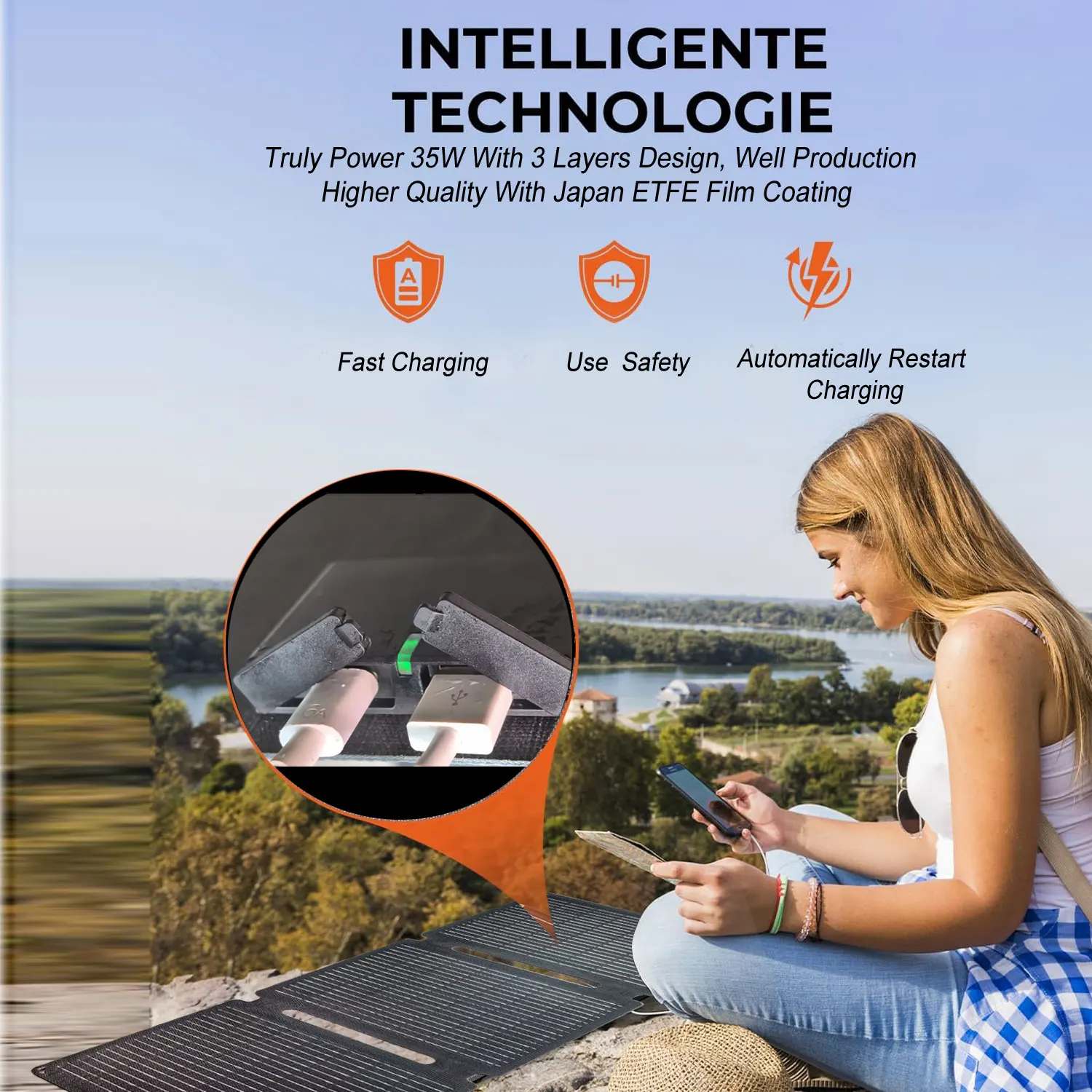 35W Foldable Solar …