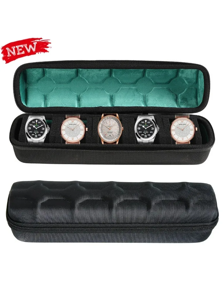 Boîte de montre organisateur pour hommes ou femmes, étui de voyage, rangement Portable, présentoir de montre pour montres-bracelets et montres intelligentes