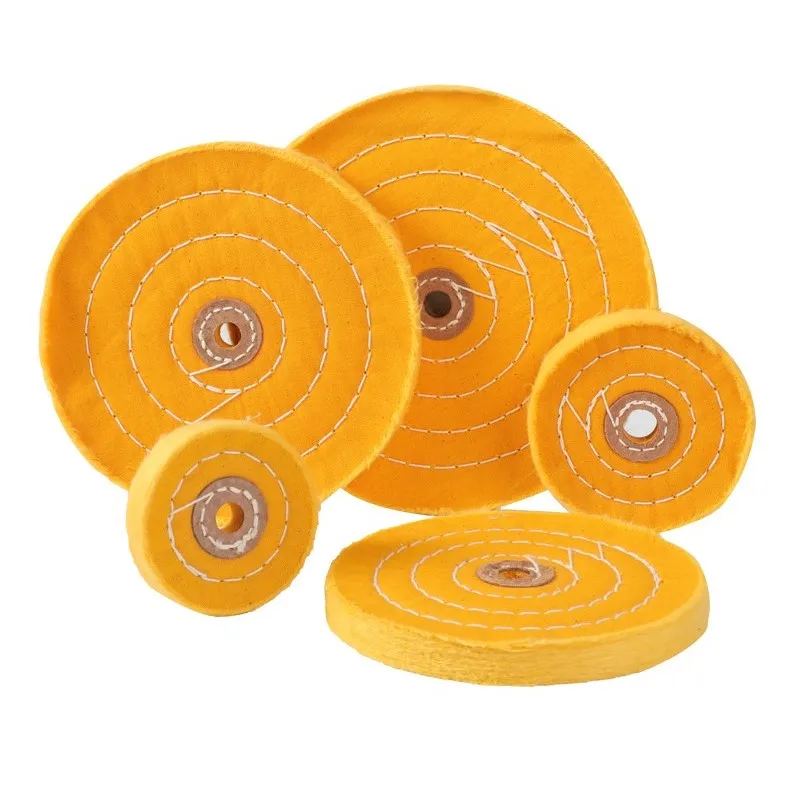 4/6 "× 50 Ruota lucidante Foro interno da 12 mm per legno Metallo Gioielli Lucidatura Panno Ruota Smerigliatrice Utensili abrasivi