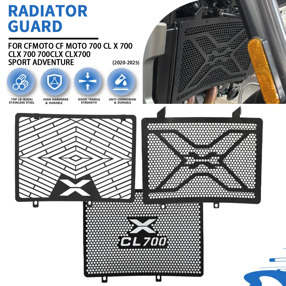 

For CFMOTO 700 CL X 700 CLX 700 700CLX CLX700 SPORT ADVENTURE 2020-2025 2024 2023 HERITAGE Radiator Guard Protector Grille Cover