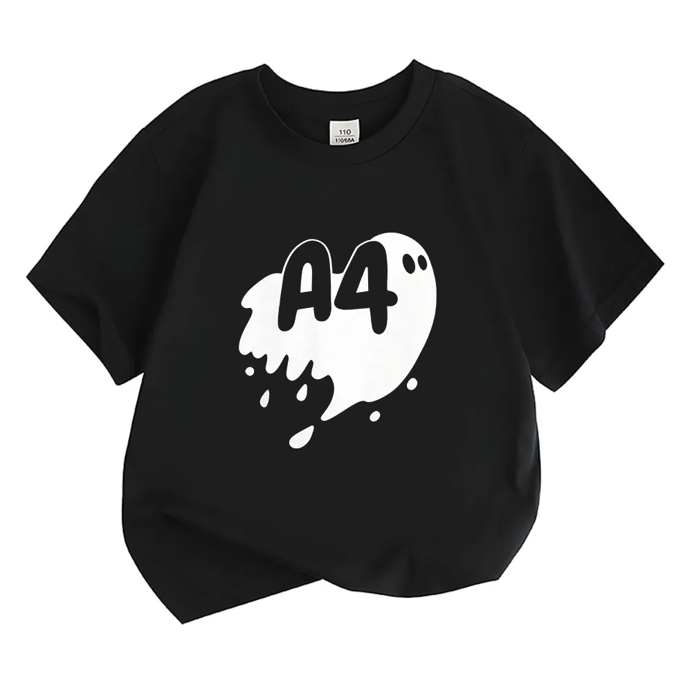 Мерч А4 T-Shirts Children's Tees 100% Cotton Merch A4 Lamba Print Casual Clothing Boy's & Girl's Fashion Tops Summer Футболки