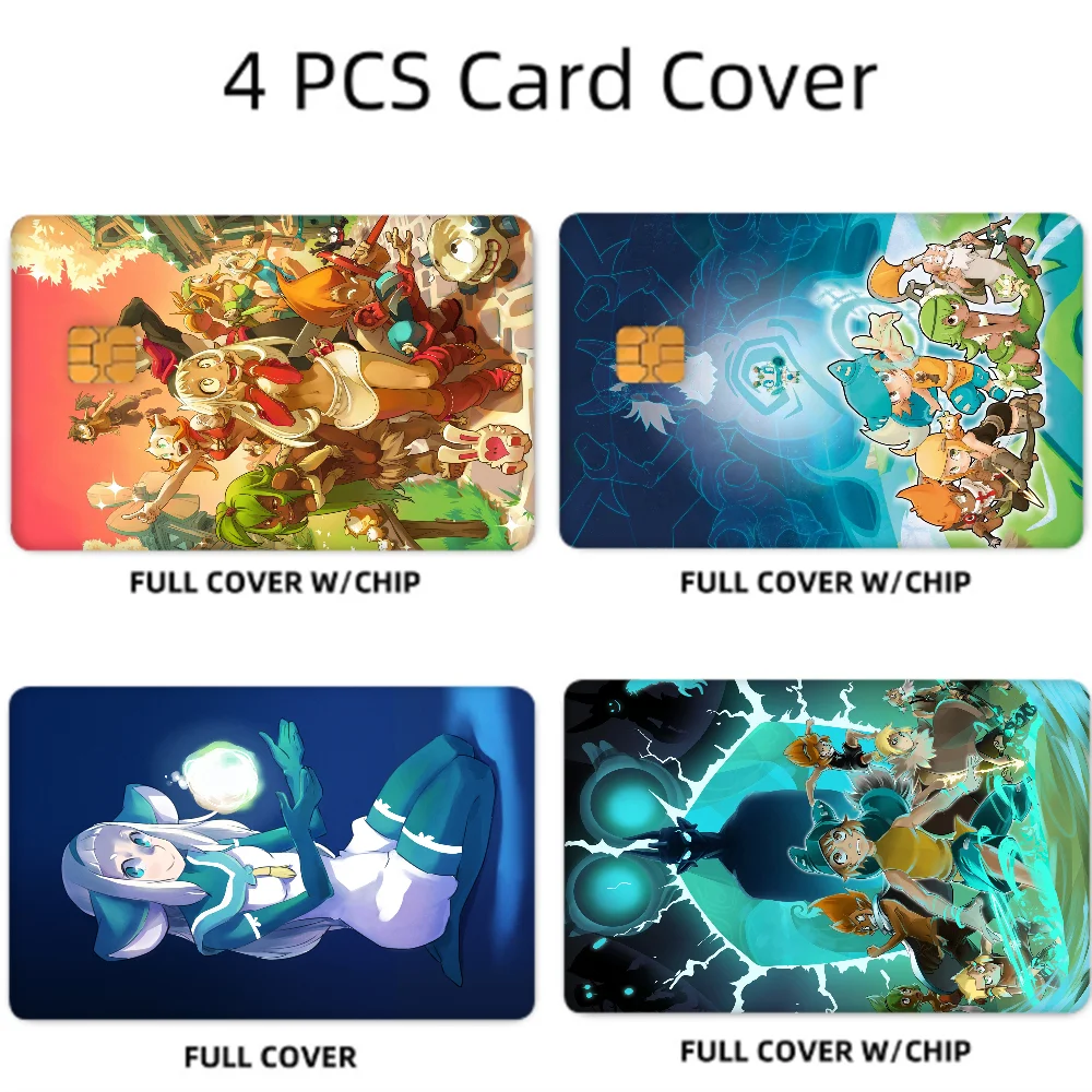 Game W-Wakfu Cool Anime Spend Or Save Funny Shell On Off Ultra Thin No Fade Sticker Skin Cover Film For Debit Credit Card