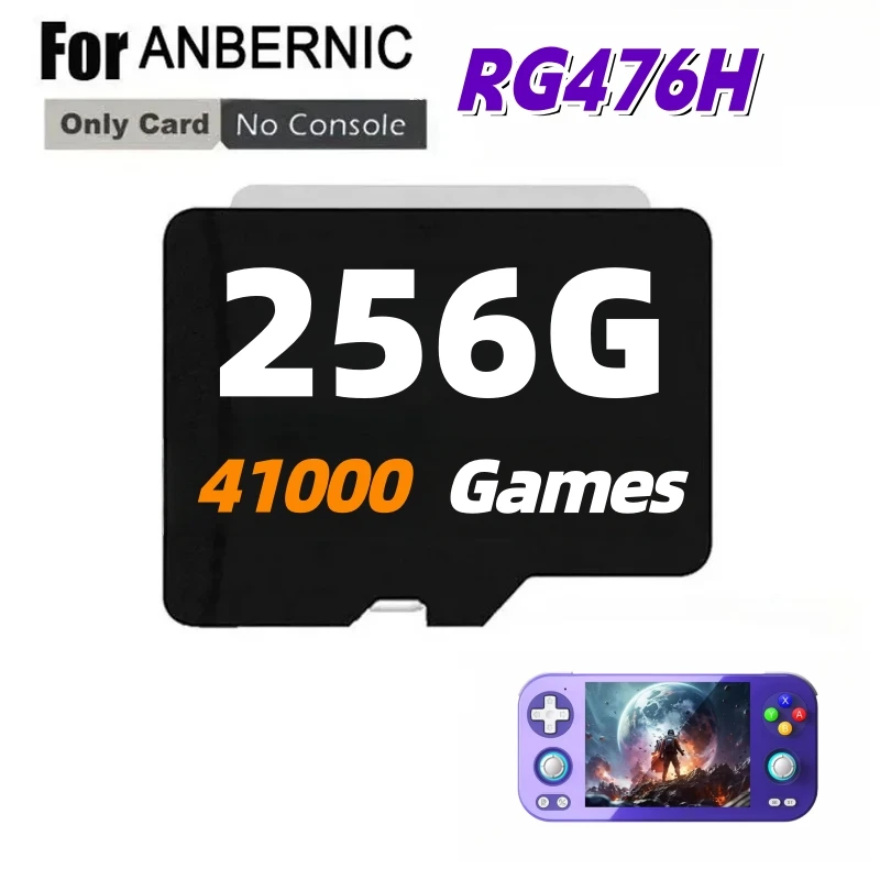 FOR ANBERNIC RG476H TF Card Portable PS2 Handheld Game Console Memory Card 80000 Games PS2 512G 256G 128G Game Card Gift