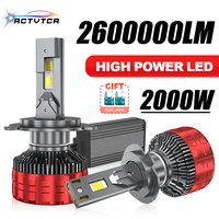 ACTVTCA 2000W 2600000LM H4 H7 LED Headlights 6000K Headlamp H1 Led H11 H8 H3 HB3 9005 HB4 9006 9007 9008 H13 9012 H9 Car Lights