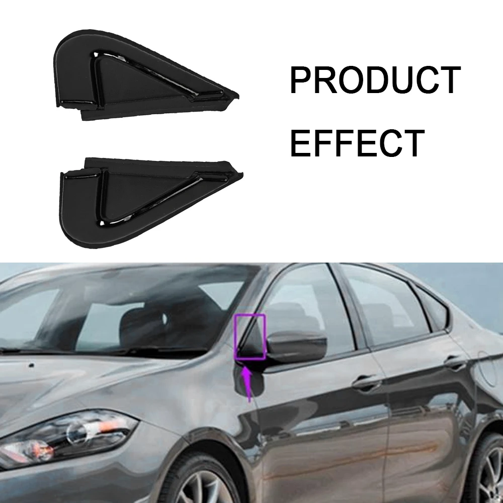 1pc Molding Door Mirror Triangle Plate Cover Left/Right for Dodge Dart 2012 2013 2014 2015 2016 68083131AD 68083130AD