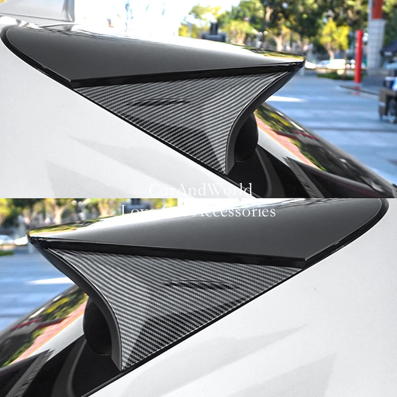 

ABS хромированный задний спойлер на заднее крыло, треугольная крышка, накладки, декоративные аксессуары для автомобиля для Toyota Harrier Venza XU80 2021-2025