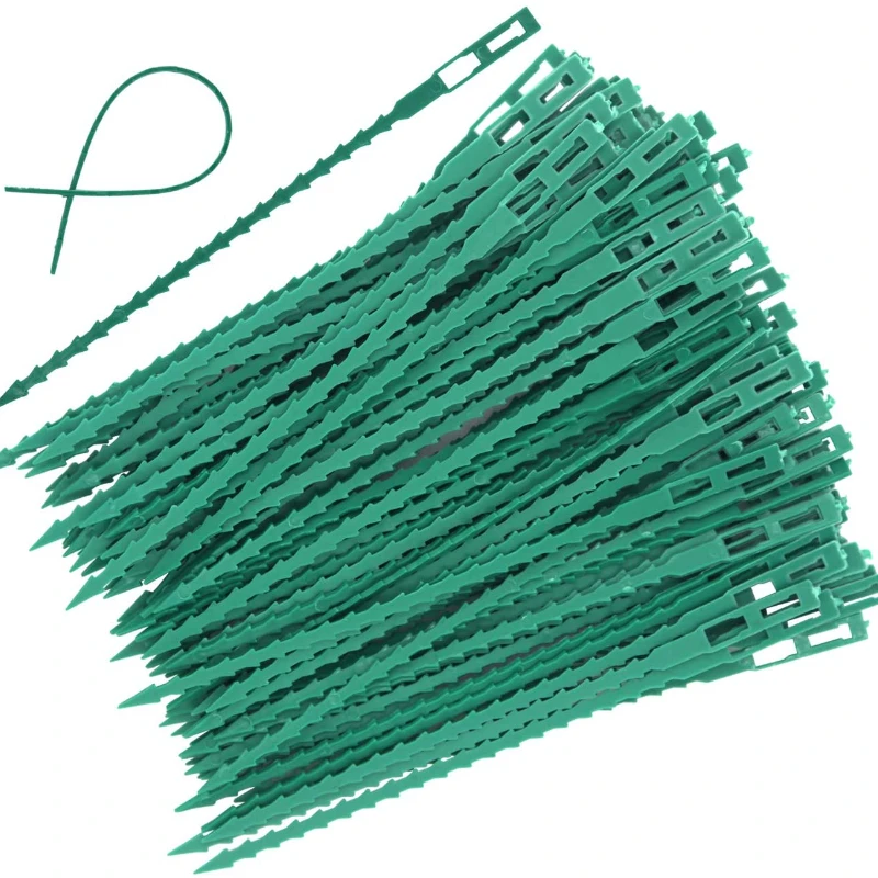 Reusable Garden Cable Ties, Plant Support, Shrubs Fastener, Tree Locking, Nylon, Adjustable, Plastic, Ties Tools