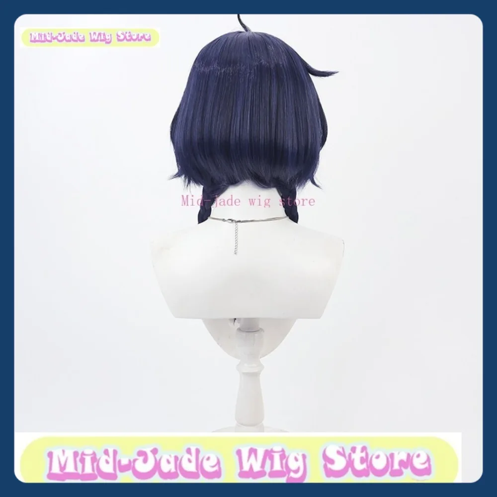 Tienda de pelucas de jade medio Genshin Impact Xiangling Lantern Rite, peluca de Cosplay, juego de Anime, juego de rol, pelo sintético, fiesta de Halloween
