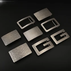 1pcs 35mm-38mm Titanium Metal Belt Buckle For Men Stainless For Leather Craft Jeans Webbing Replacement Buckle Accessories