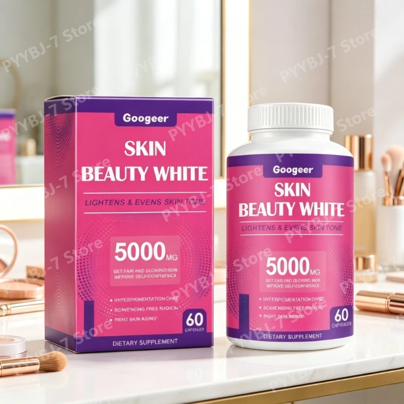 Freckle and Removal Whitening Capsules for Facial Skincare Oral Supplements To Support Even Skin Tone and Radiance 60 Capsules