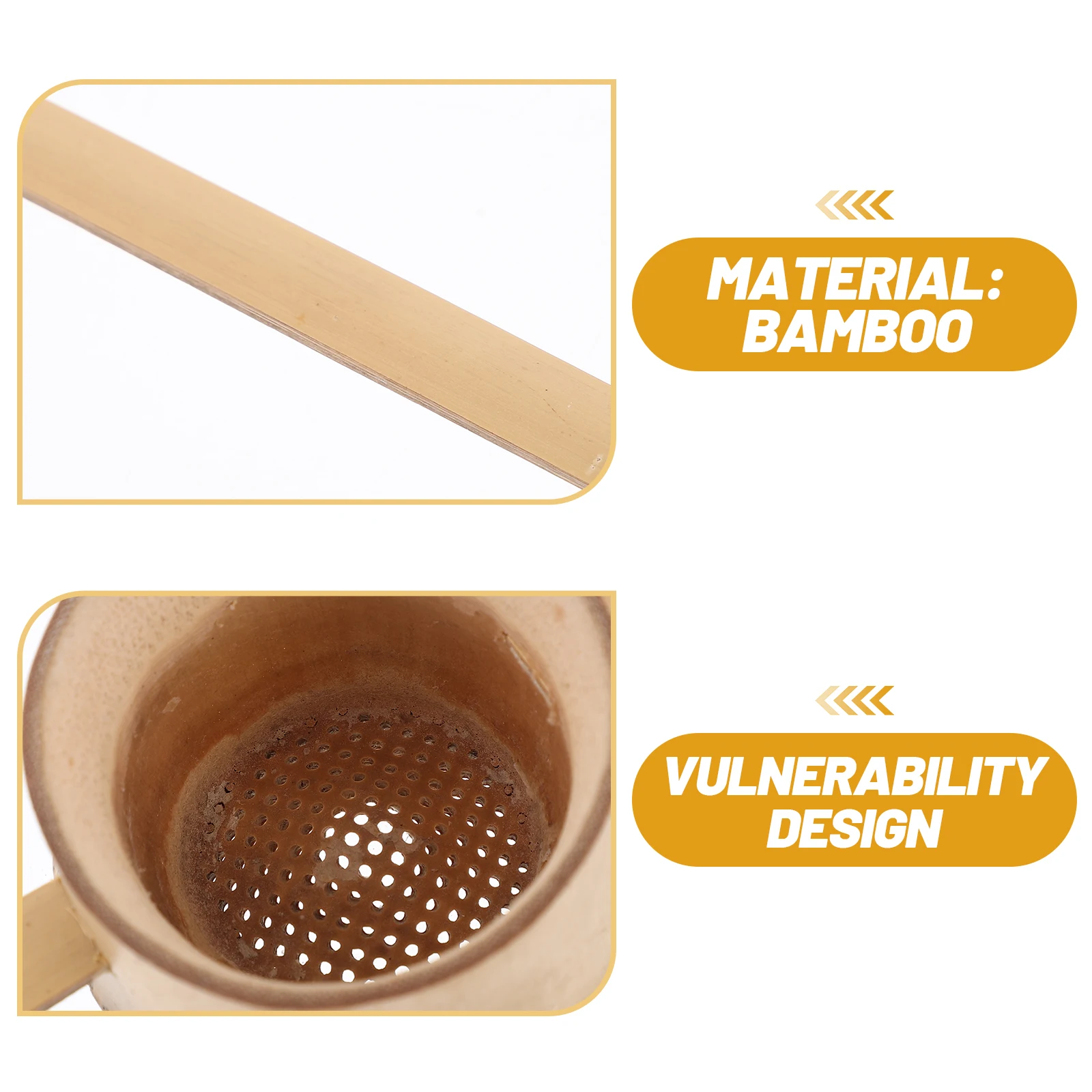 

Tea Sieve Bamboo Leaking Filter Reusable Infuser Teainfuser Fine Mesh Strainer