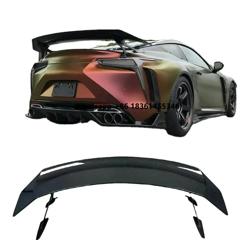 

Perfect-Fitting FOR LC500 / LC500H Vol-Style Carbon Fiber Rear Spoiler Trunk Lip Performance Kit