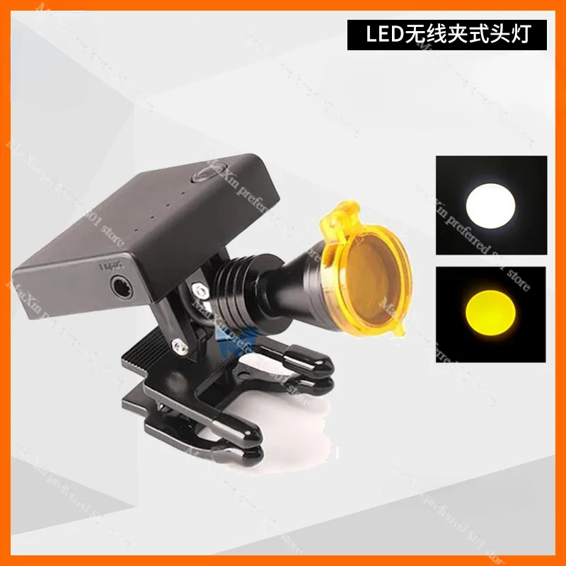 

Dental Headlights Magnifying Glass headlights Medical LED Wireless Clip-on Headlights Oral