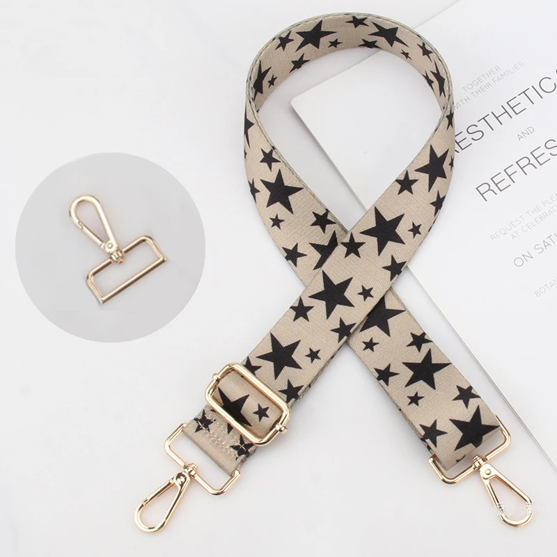 Contrast Color Bag Star Rucksack Bag Straps Replacement Wider Crossbody Adjustable Shoulder Bags Extended Shoulder Strap Diy