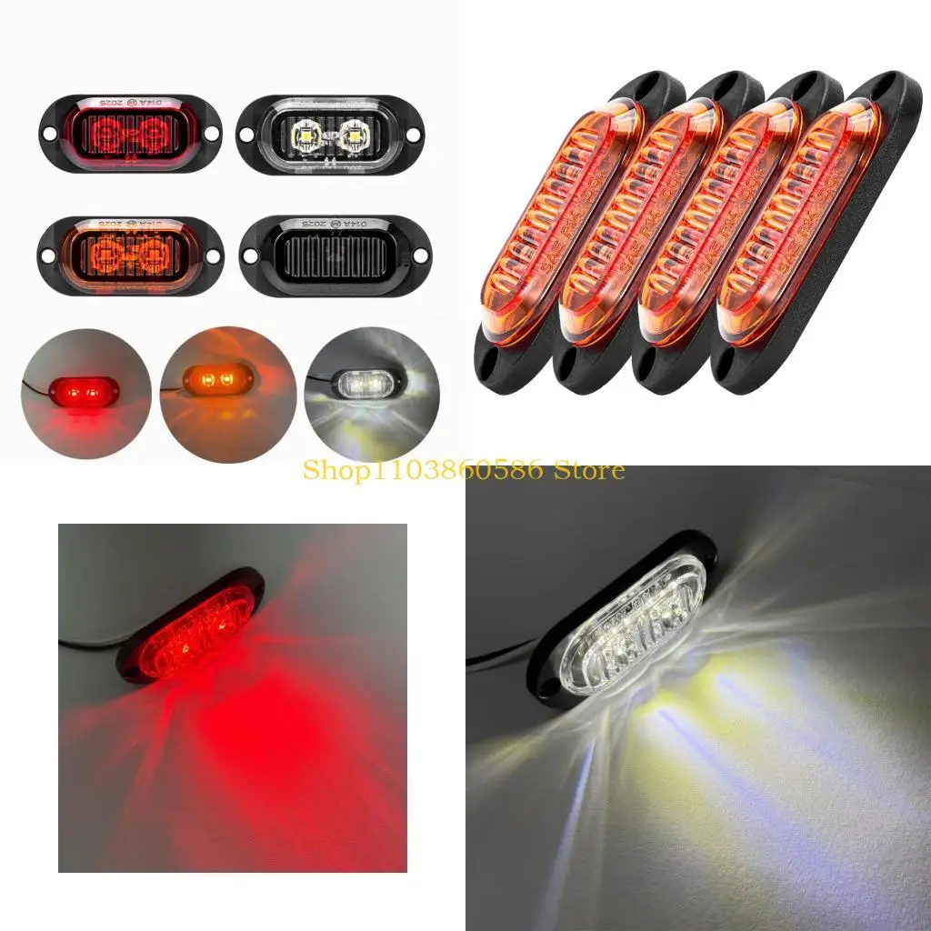 

242A Водонепроницаемые анти-столкновенные светодиодные полоски боковые лампы для прицепа для грузовика Высокая яркость 12-24 В о