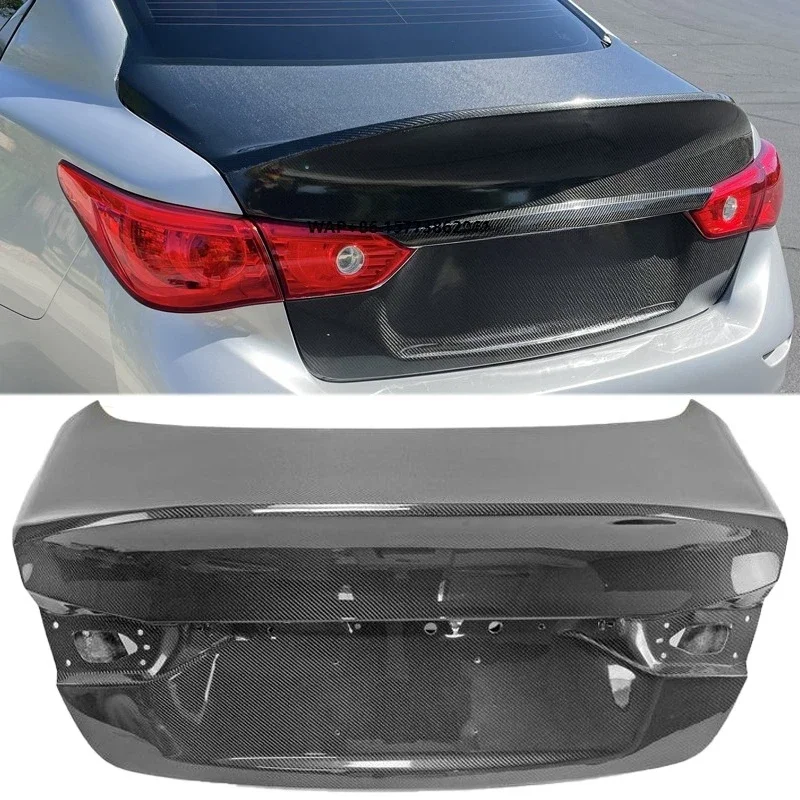 

Carbon Fiber Car Rear Trunk Boot Lid for Infiniti Q50 2013-2017 Carbon Fiber Trunk Lid