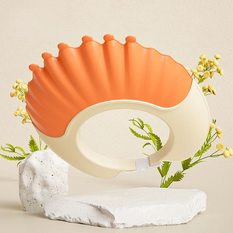 Baby Shower Cap Kids Hair Washing Hat BPA Free Waterproof Ear Protection Bath Visor Hat For Toddler Girls Boys Hair Wash Shield