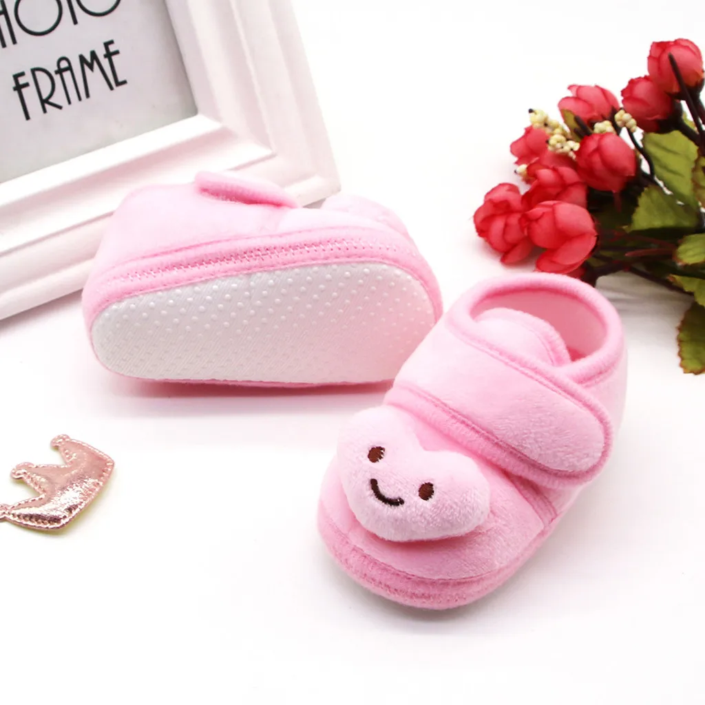 Newborn Baby Girls Shoes Cotton Infant Prewalker Toddler Girls Kid Bowknot Soft Sole Anti-slip Crib Bébé First Walkers 0-18m