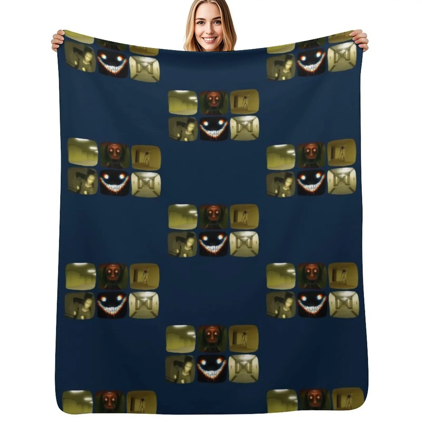 

THE BACKROOMS Throw Blanket for winter Large Hairy Stuffeds Blankets