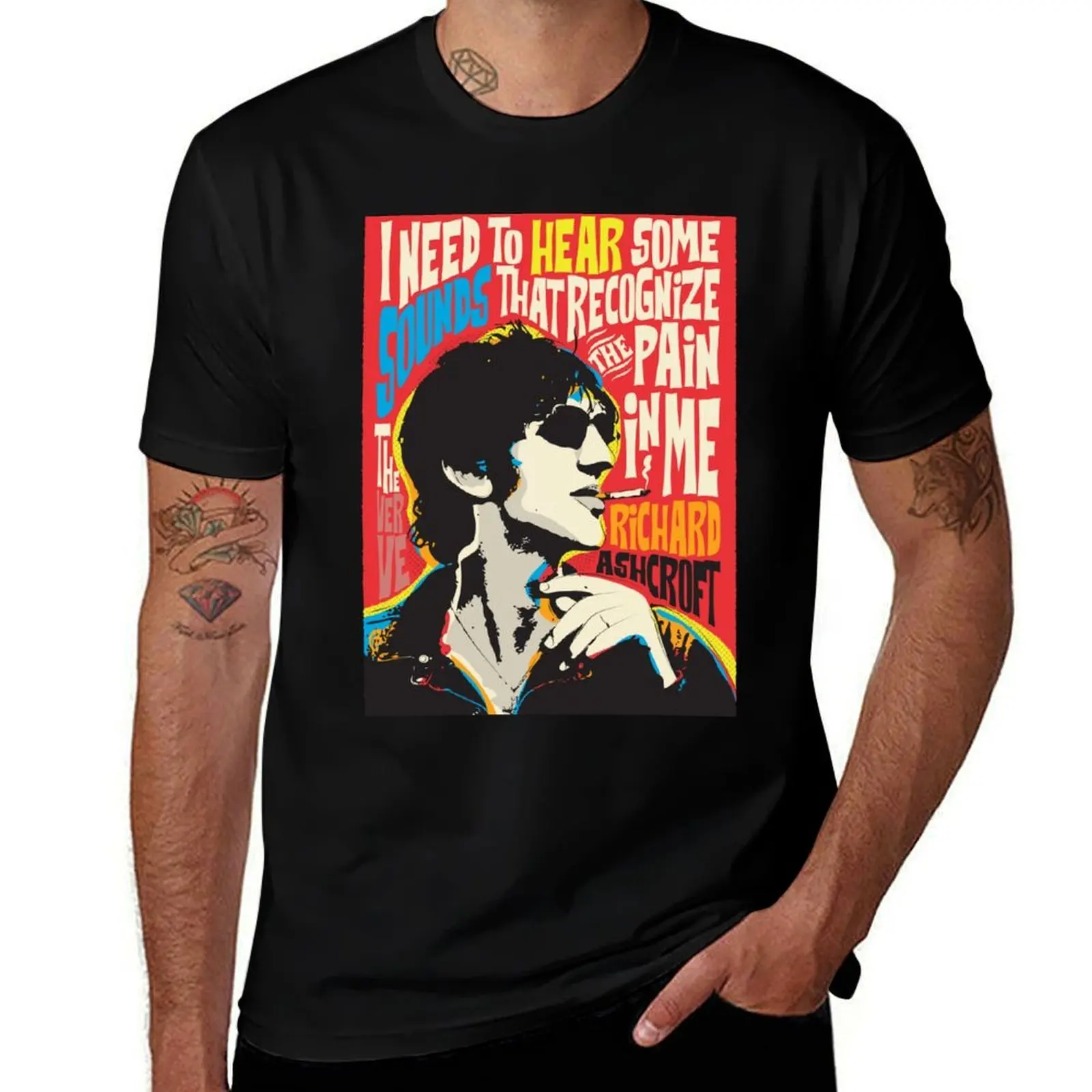Richard Ashcroft Pop Art Quote T-Shirt t shirt man casual T-Shirt