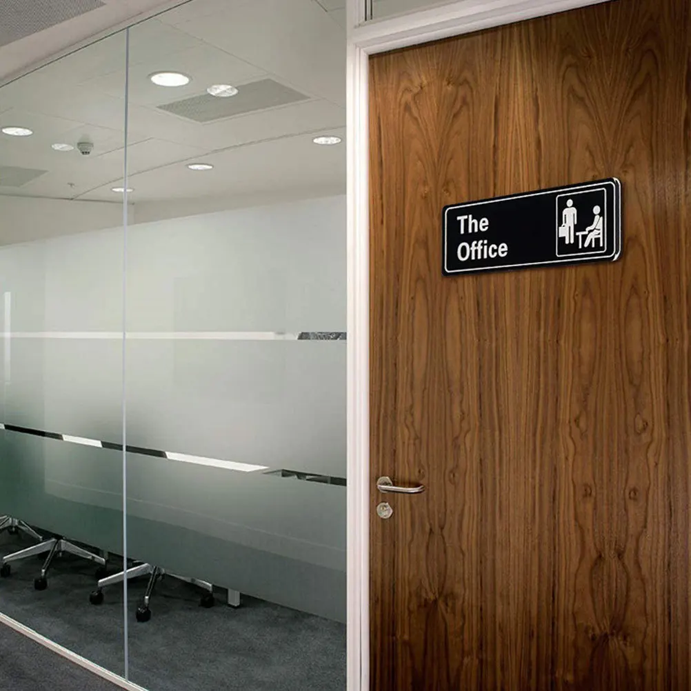 

10 Pcs Office Stickers Door Decals Decor for The Signage Indicator Pvc Informative