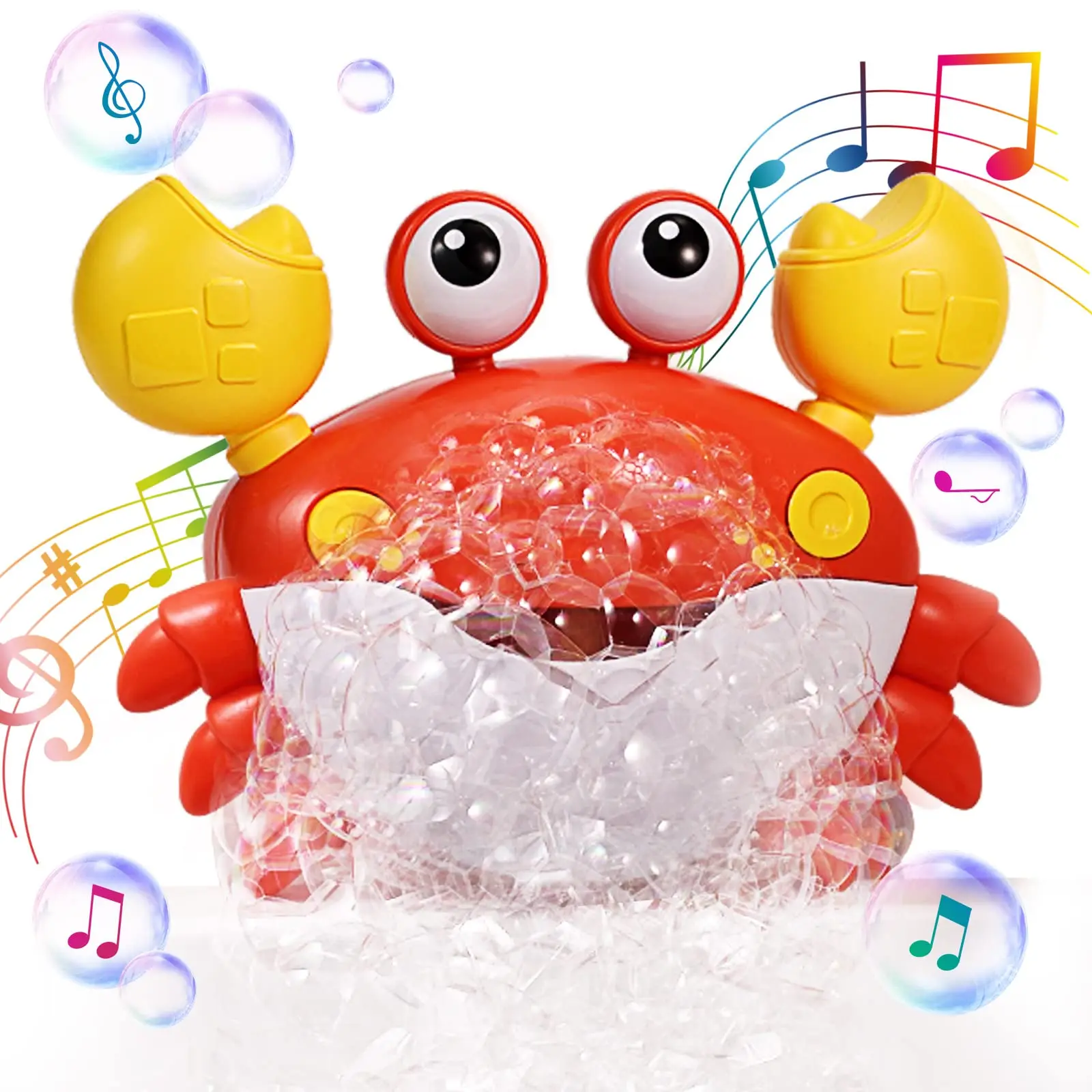 

Baby Bath Toys Crab Automatic Bubble Maker Blower Girls Boys Bathtime Shower Music Songs for Kid Electric Toy Gifts for Children