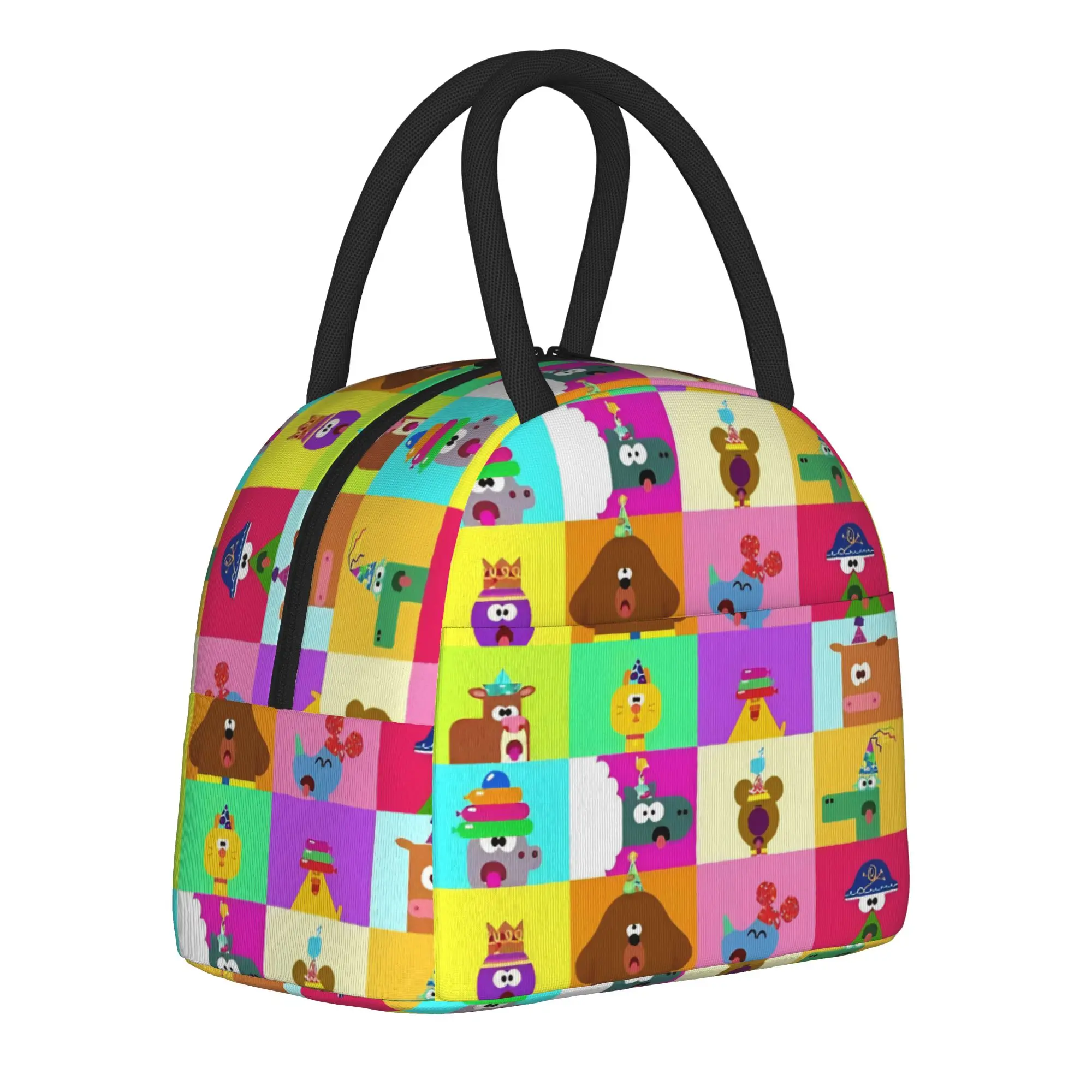D-Dugges Dog Game Cartoon Insulated Lunch Bags Portable Lunch Container Cooler Bag Tote Lunch Box Beach  Picnic Food Handbags