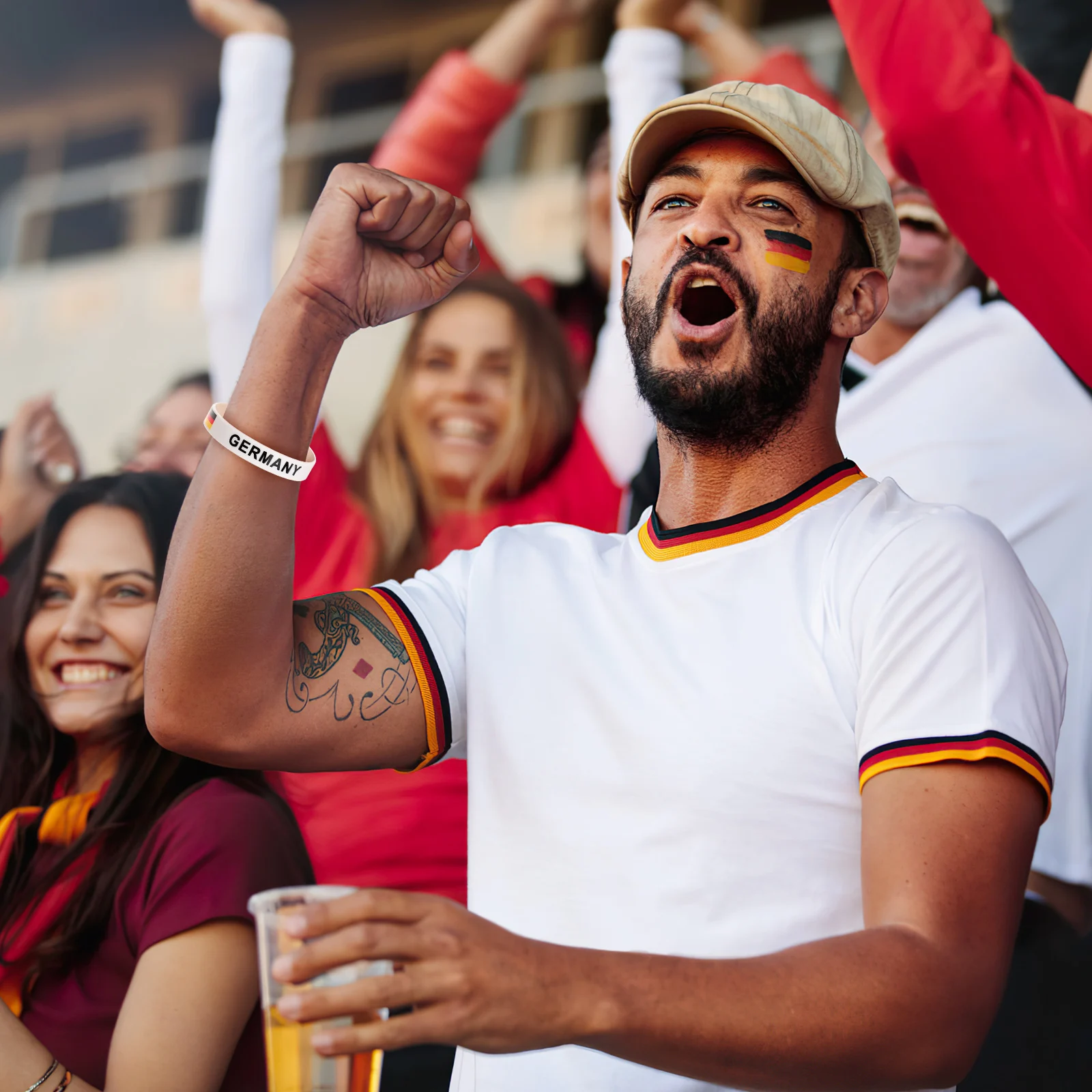 

10 Pcs Environmentally Friendly Silicone Bracelet Flag Bracelets Basketball and Women