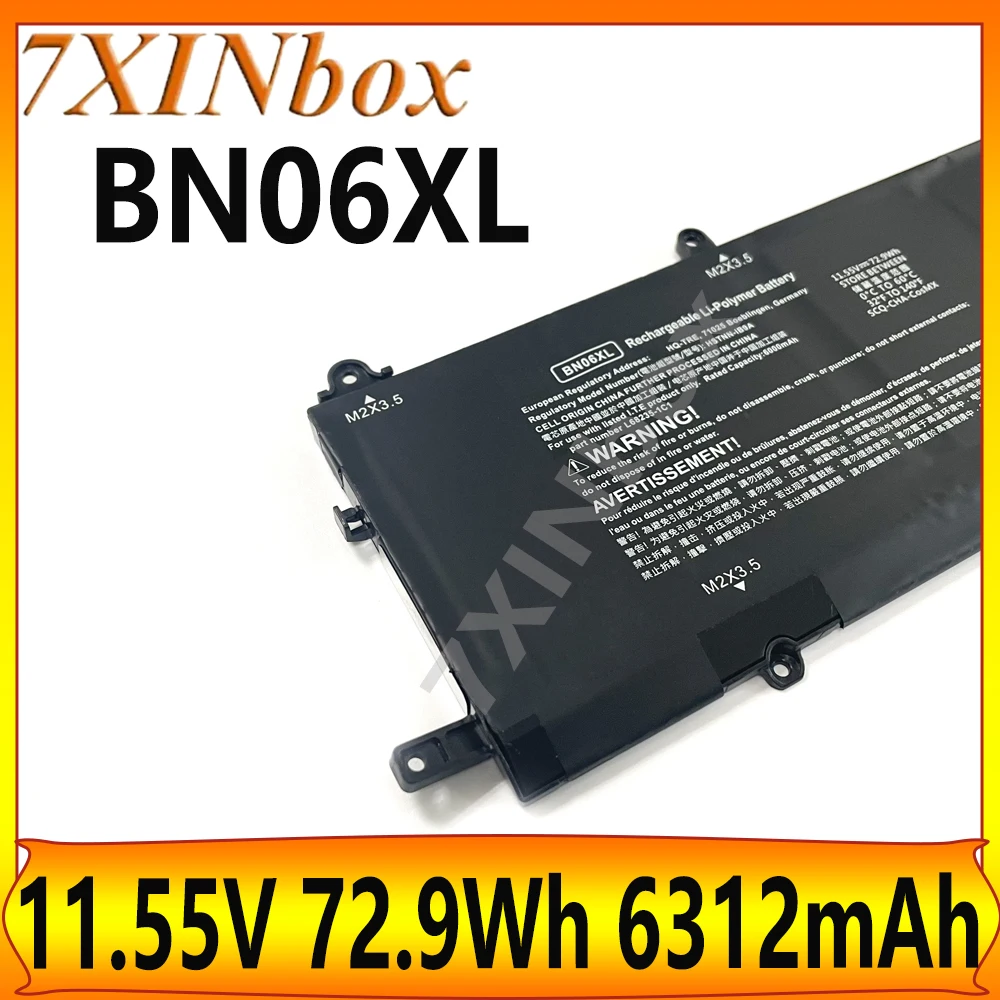 

7XINbox BN06XL 11,55 В 72,9 Втч 6312 мАч Аккумулятор для ноутбука HP Spectre X360 15-EB0005UR 15-EB0025TX 15-EB0035TX 15-EB0917NZ